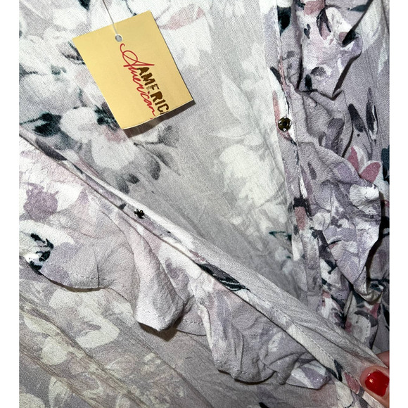 New American Rag Winter Bloom Hi-low floral ruffle lace dress size S - Picture 3 of 8